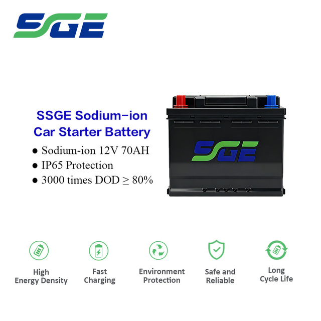 OEM/ODM Customization Available 12V70AH Sodium Ion Car Starter Battery High Power Output for Car Starting