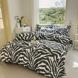 Großhandel Atmungsaktives Bedrucktes King-Size Spannbettlaken Bettwäsche Einzelbett-Zubehör Bedruckte Bettwäsche-Sets - Product Image 2