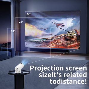 Nouveau projecteur portable YDH HY300 4K 500 ANSI lumens avec double Wi-Fi et écran 94 pouces pour cinéma maison - Vente chaude 2026 - Product Image 4