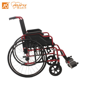 Silla de ruedas manual AUFU, ligera, plegable, con estructura de acero, para ancianos y personas con discapacidad, ayuda para la movilidad, uso doméstico. - Product Image 4
