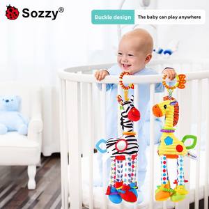 Nouveau-né zèbre <span class=keywords><strong>girafe</strong></span> voiture pendentif jouet confort peluche poupée poussette lit pour bébé - Product Image 3