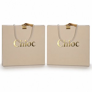 Sacs en papier de luxe pour bijoux, personnalisés avec logo, blancs, imprimés, mats, carrés, petits, recyclables, épais, avec poignée, vente en gros - Product Image 1