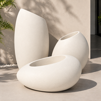 Ensemble de pots de plantes artificielles personnalisés OEM |   Arbres artificiels faits à la main et pots décoratifs pour projets de vente en gros