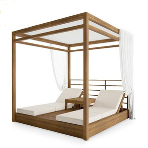 Tumbona Metálica Moderna para Exteriores, Diseño Minimalista para Jardín, Patio, Villa, Resort, Piscina - Product Image 5