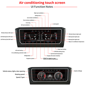 Krando Linux voiture lecteur multimédia climatiseurs pour <span class=keywords><strong>Volkswagen</strong></span> <span class=keywords><strong>Golf</strong></span> 7 2013 - 2020 AC contrôle climatique écran Plug and Play - Product Image 5