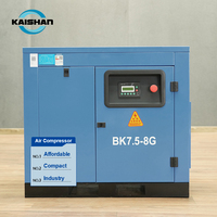 Compresor de Aire de Tornillo Industrial Nuevo Kaishan 7.5-132kW 220V/380V Sin Aceite, Refrigerado por Aire, Estacionario, Profesional y Silencioso