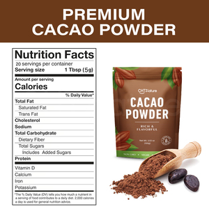 CHTNature OEM alta calidad sabor a chocolate natural alcalinizado cacao en polvo 100 g/bolsa de cacao en polvo - Product Image 3