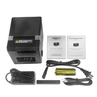 Printer penerimaan termal 3 inci, pemotong otomatis POS termal 80mm dengan Printer USB/seri/Bluetooth