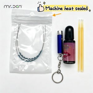 Mr.Den - <span class=keywords><strong>Brackets</strong></span> Dentales <span class=keywords><strong>de</strong></span> Acero Inoxidable para Decoración, Juego <span class=keywords><strong>de</strong></span> Pulseras <span class=keywords><strong>de</strong></span> Moda DIY, Regalo - Product Image 3