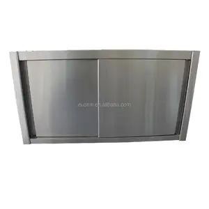 high quality stainless wall storage work table cheap hanging cabinet kitchen equipment