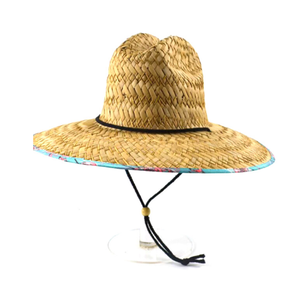 Tela personalizzata stile personaggio cappelli bagnino estivo per gli uomini a tesa larga Rush Sombreros <span class=keywords><strong>paglia</strong></span> Top per la pesca all'aperto sci da viaggio - Product Image 1