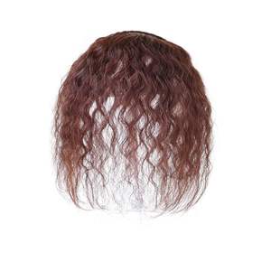 ที่คาดผมถักเปียสำหรับผู้หญิง10 "พร้อมวิกผม<span class=keywords><strong>ต</strong></span>รงสีดำธรรมชา<span class=keywords><strong>ต</strong></span>ิหน้าม้าสีน้ำตาลเข้มสีแดงเข้มวิกผมปลอมฐานลูกไม้ - Product Image 3