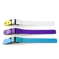 Sangle à boucle à cliquet réglable SUNMATE pour patins à roulettes de freestyle et sports de neige pour hommes - Plastique + Acier inoxydable