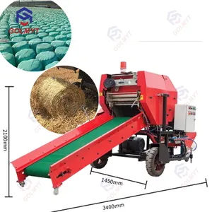 silage baler machine Color Changes of Bale Silage under Different Storage Good quality mini corn press packing silage baler