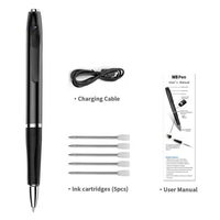 Kamera Pulpen Full HD 1080P dengan Mikrofon Terintegrasi, Perekam Audio Video Saku Portabel untuk Rapat Kantor