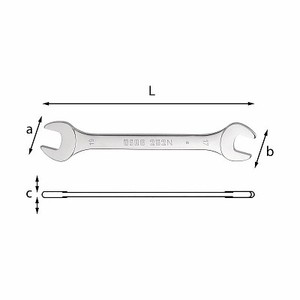 ประแจปากตาย 252 N ขนาด 10 มม. x 12 มม. สำหรับซ่อมยานยนต์ - Product Image 1