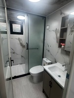 Maison conteneur extensible et détachable avec 3 chambres, écran pliant, épaisseur 0,8 mm, salle de bain et couloir, garantie 1 an