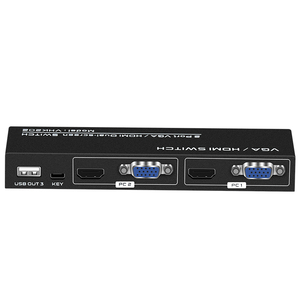 FJ-VHK202 FJGEAR 2 ports <span class=keywords><strong>VGA</strong></span> + <span class=keywords><strong>HDMI</strong></span> <span class=keywords><strong>KVM</strong></span> commutateur à double écran 4k Ultra-haute résolution 3840*2160/30Hz USB2.0 commutateur - Product Image 2