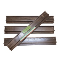 Support de Mahjong Classique en Noyer avec Poussoirs – Porte-Tuiles Premium pour Accessoires de Jeu de Société Familial