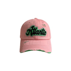 Gorra de béisbol de mezclilla rosa desgastada con bordado atlántico para mujer, estilo urbano de verano - Product Image 5