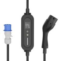 Chargeur de véhicule électrique portable 16A 3,5KW avec prises de type 2 GB/T type 1, câble de charge lente AC mobile pour voiture