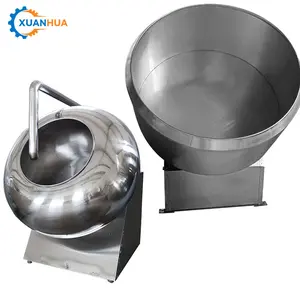 commercial confectioners sugar coating machine donut dragees chocolate drum coating machine