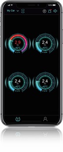 Bluetooth giám sát áp suất lốp Hệ thống 4 cảm biến bên ngoài thời gian thực hiển thị áp suất nhiệt độ IOS và ứng dụng Android - Product Image 6