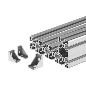 Kit Aksesori Rangka Aluminium T-Slot Lengkap Termasuk Braket Sudut, Konektor, Pengikat, dan Kaki Penyetel untuk 4040/8080 - Product Image 3