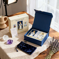 Cartes de jeu de tarot personnalisées imprimées au prix d'usine avec boîte en papier, couleur et logo personnalisés pour la famille et les fêtes, vente chaude