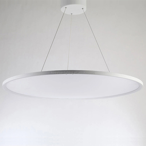 Cadre en aluminium blanc Panneau <span class=keywords><strong>led</strong></span> double face 48w Suspension intelligente haut et bas Panneau de <span class=keywords><strong>plafond</strong></span> rond 24 "Panneau plat à <span class=keywords><strong>LED</strong></span> - Product Image 3