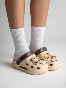 รองเท้าเด็กการ์ตูน EVA กันน้ำ ระบายอากาศ รุ่น Yearning bear สำหรับใช้กลางแจ้ง/ในร่ม 4 ฤดู กันลื่นและทนทานต่อการสึกหรอ - Product Image 2