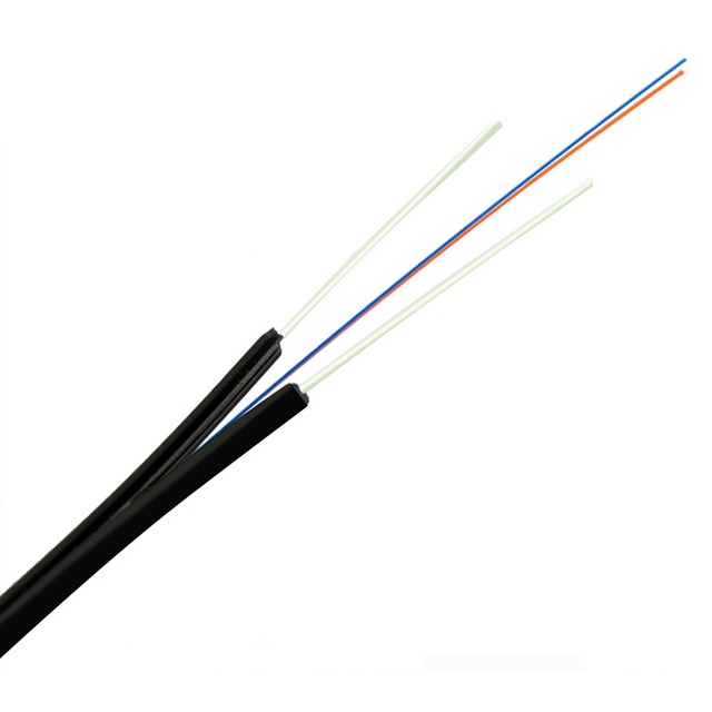 OWIRE Factory Price FTTH Drop Fiber Optic Cable 2/4/6 Core Options G652D Single Mode Flat Ribbon Design Indoor/Outdoor Use TLC