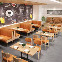 Vente chaude Restauration Rapide Restaurants Meubles Stand Canapé Banc et Table Basse Chaise Ensembles Canapés de Salon pour Cafés Centres Commerciaux