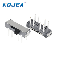 Commutateur de contact de porte coulissante à 3 positions, Terminal en aluminium, montage de panneau coulissant 2P2T, en PCB