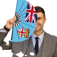 Éventails pliants en bambou avec drapeau des Fidji pour Carnaval, Mariage, Festival, Fête, Agence de Voyage - Vente en gros