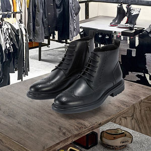 Botas de Tobillo Estilo Británico 2024, Duraderas, con Capa Superior de Cuero Vacuno Genuino, Impermeables, Personalizables, para Trabajo y Uso Casual - Product Image 3