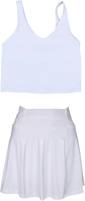 Ensemble de 2 pièces blanc
