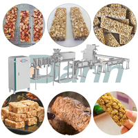 Ligne de production automatique de barres granola, extrudeuse de barres protéinées aux céréales et au chocolat, machine à fabriquer des barres énergétiques aux dattes et au sésame