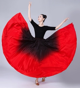 Robes de <span class=keywords><strong>danse</strong></span> <span class=keywords><strong>flamenco</strong></span> pour femmes, tenues de scène, jupes de <span class=keywords><strong>danse</strong></span> à 360/540/720 degrés, costumes féminins, Vestido - Product Image 6