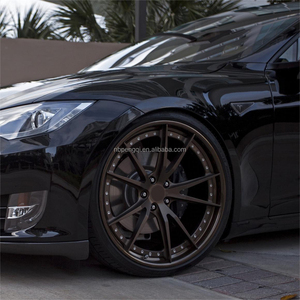 Jantes forgées en alliage d'aluminium mat bronze, design 2 pièces, en promotion, pour <span class=keywords><strong>Tesla</strong></span> Model X 2020, 17-19 pouces - Product Image 1