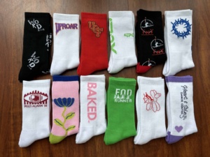Wholesale Custom Crew <strong>Socks</strong> Soft Cotton Cushioned Crew <strong>Socks</strong> <strong>for</strong> <strong>Gym</strong> Training - Product Image 5