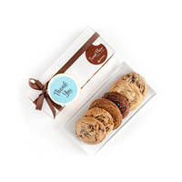 Personnalisé Eco Recycler Cadeau Alimentaire Biscuit Pâtisserie Boîtes d'Emballage avec Fenêtre Biscuit Doux Papier d'emballage Boîte à Biscuits
