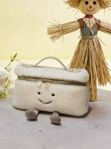 Bolsa <span class=keywords><strong>de</strong></span> Almuerzo con Diseño Minoritario LP, Otoño-Invierno 2025, Nueva Bolsa <span class=keywords><strong>de</strong></span> Peluche con Cara Sonriente, Linda Bolsa <span class=keywords><strong>de</strong></span> Cosméticos con Muñeca - Product Image 5