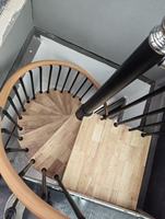 Escalier en spirale sur mesure, marches en bois, moderne et robuste, pour loft, terrasse, balcon, bricolage
