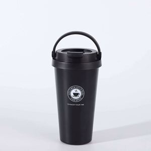 Adults Stainless Steel Coffee Mug, 500Ml <b>Large</b> Capacity Modern Design - Product Image 2