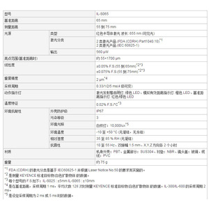 Sonde de détection de déplacement laser Keyence Il-S065 24V 50Hz, dispositif de mesure industriel - Product Image 2