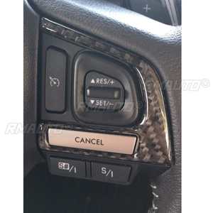 Para Subaru Forester 2016 2017 2018, Cubierta de Volante de Fibra de Carbono Real, Moldura Interior, Adhesivo Decorativo, Accesorios para Automóvil - Product Image 3