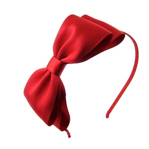 KIMMY Custom Design Welcome Red Black Satin Ribbon Bow Butterfly &amp; Flowers Sweet Back to School 5 Inch <strong>Kids</strong> <strong>Headband</strong> 196 Colors - Product Image 1