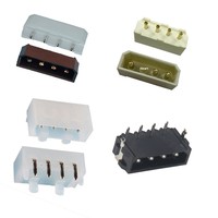 Connecteur femelle Molex IDE 4 broches, pas de 5,08 mm, connecteur de type alimentation à broches solides, blanc/noir/beige pour