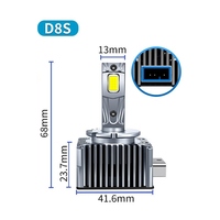 Phare LED haute puissance 100W D8S à double tube en cuivre, lampe au xénon, ampoule laser pour voiture 12V